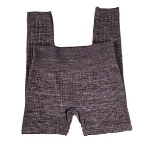 ONI ONI Red and Gray Knit Leggings - X-Large